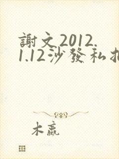 谢文2012.1.12沙发私拍