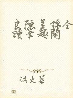 良陈美锦全文阅读笔趣阁封面