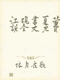 江砚书夏若雪小说全文免费阅读