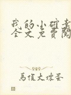我的小确幸小说全文免费阅读