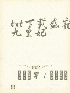 txt下载盛宠九皇妃