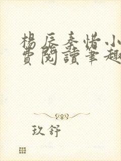 杨辰秦惜小说免费阅读笔趣阁全文