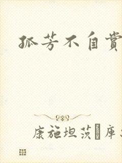 孤芳不自赏小说