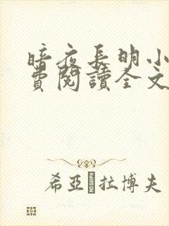 暗夜长明小说免费阅读全文无弹窗封面