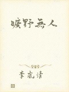 旷野无人封面