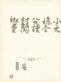 乡村公媳小说免费阅读全文