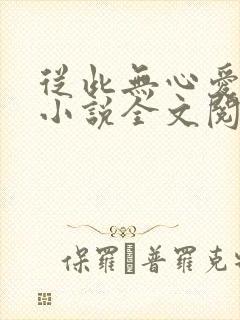 从此无心爱良夜小说全文阅读