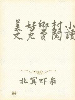 美好乡村小说全文免费阅读封面