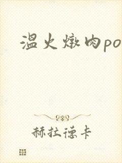 温火炖肉pop封面