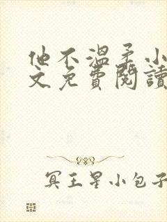 他不温柔小说全文免费阅读无弹窗封面