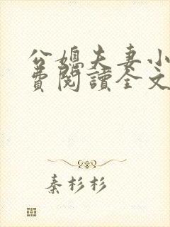 公媳夫妻小说免费阅读全文