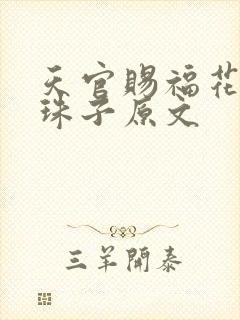 天官赐福花怜塞珠子原文