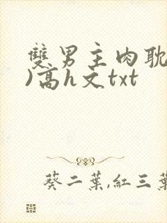双男主肉耽(h)高h文txt