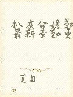 扒灰公媳郑小芸最新章节更新