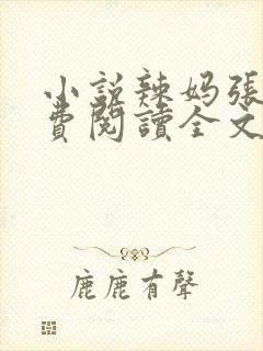 小说辣妈张静免费阅读全文