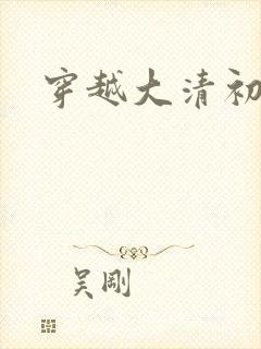 穿越大清初年封面