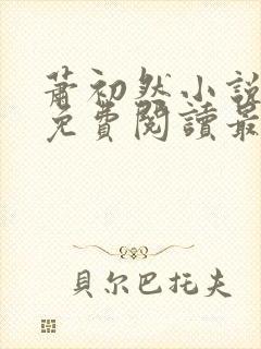 萧初然小说全文免费阅读最新章节封面