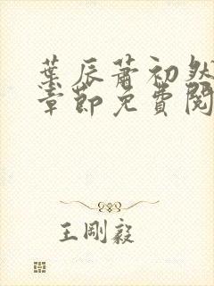 叶辰萧初然全集章节免费阅读无弹窗小说