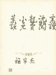叶小龙沈寒溪小说免费阅读全文无弹窗