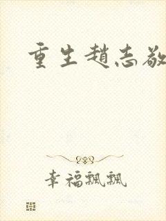 重生赵志敬封面