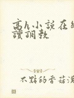 高h小说在线阅读调教