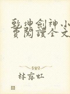 乾坤剑神小说免费阅读全文无删减封面