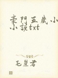 豪门五岁小萌主小说txt