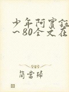 少年阿宾钰慧1～80全文在