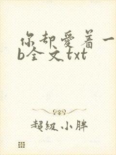 你却爱着一个sb全文txt