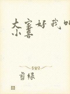 大家好 我叫林小喜
