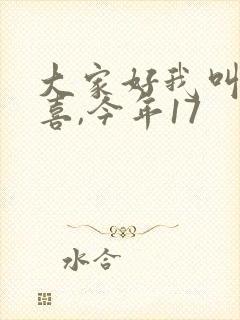 大家好我叫林小喜,今年17