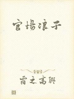 官场浪子封面