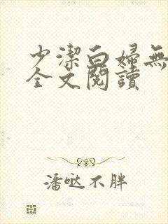 少洁白妇无删减全文阅读封面