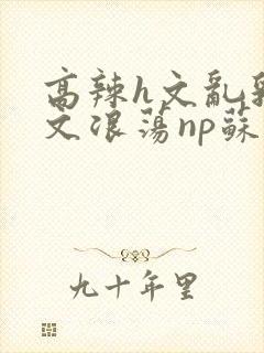 高辣h文乱乳h文浪荡np苏夏
