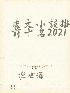爽文小说排行榜前十名2021