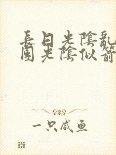 长日光阴乱作一团光阴似箭时渺渺笔