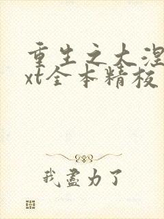 重生之大涅磐txt全本精校