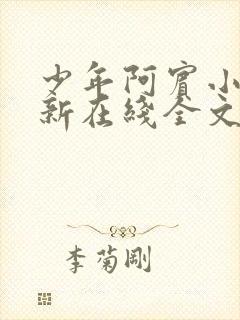 少年阿宾小说最新在线全文阅读