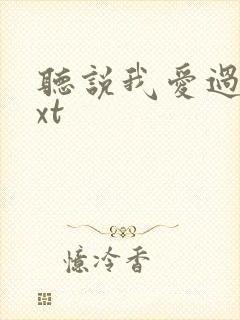 听说我爱过你txt