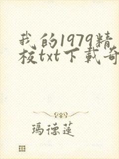 我的1979精校txt下载奇书网