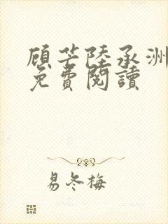 顾芒陆承洲全文免费阅读封面