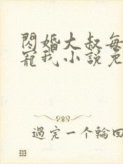闪婚大叔每天狂宠我小说免费阅读