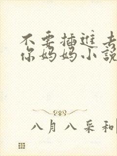 不要插进去我是你妈妈小说