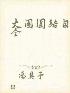 大团圆结目录大全