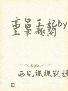 高昌王妃by黛玉笔趣阁