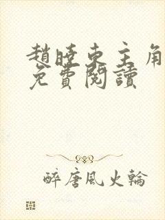 赵晓东主角小说免费阅读封面
