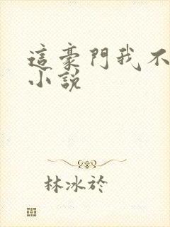 这豪门我不嫁了小说
