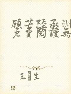顾芒陆承洲全文免费阅读无弹窗封面