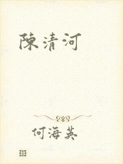 陈清河封面