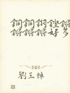 铜铜钢铿锵锵锵锵锵锵好多少阅读封面